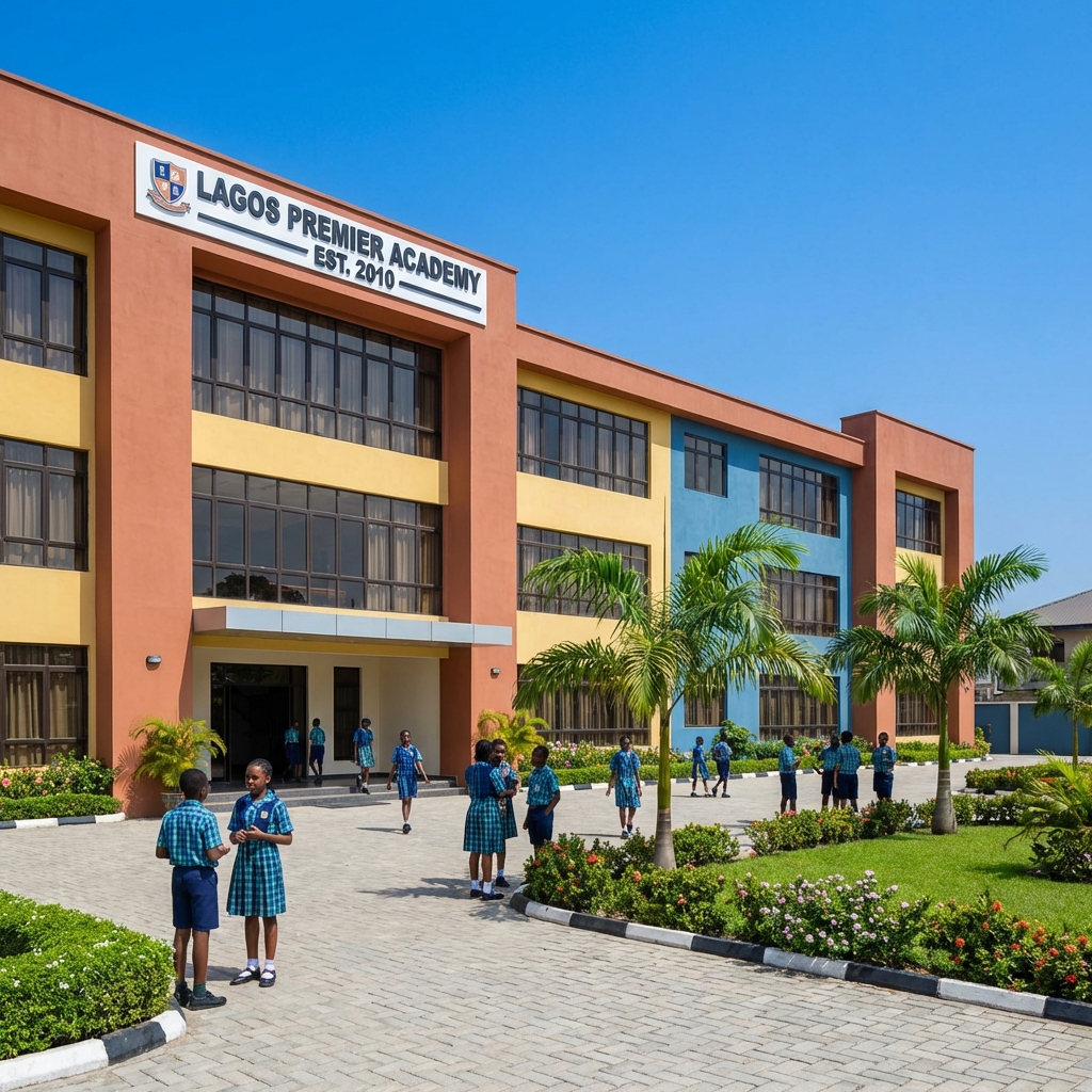 Modern Nigerian school building